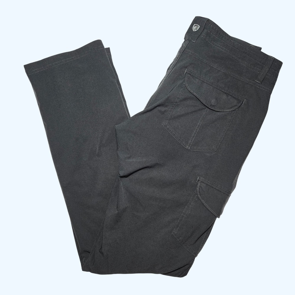Kuhl Freeflex Roll Up Cargo Pants Womens 6 Long Hiking Outdoor Utility 6326 Gray